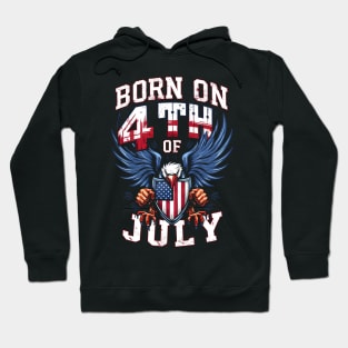 Born On 4th of July | Father's Day | Dad Lover gifts Hoodie